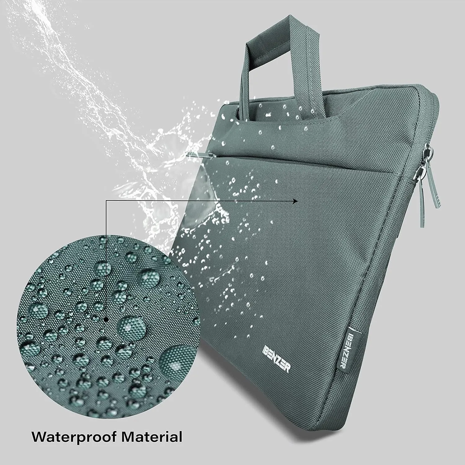 IBENZER Laptop Sleeve Bag for MacBook Air/Pro 13 13.3 14 inch, Carrying Case for 13 in Surface/HP/Dell/Lenovo Chromebook, Laptop Cover for M1 M2 Mac Air/Pro 13"-14”, Midnight Green BG13-MTGN