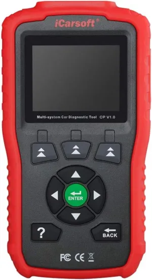 iCarsoft Auto Diagnostic Scanner CP V1.0 for Peugeot/Citroen with SRS,ABS Scan,Oil Service Reset, SAS Rest ect