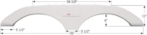ICON Keystone 5th Wheel Travel Trailer Fender Skirt FS1772
