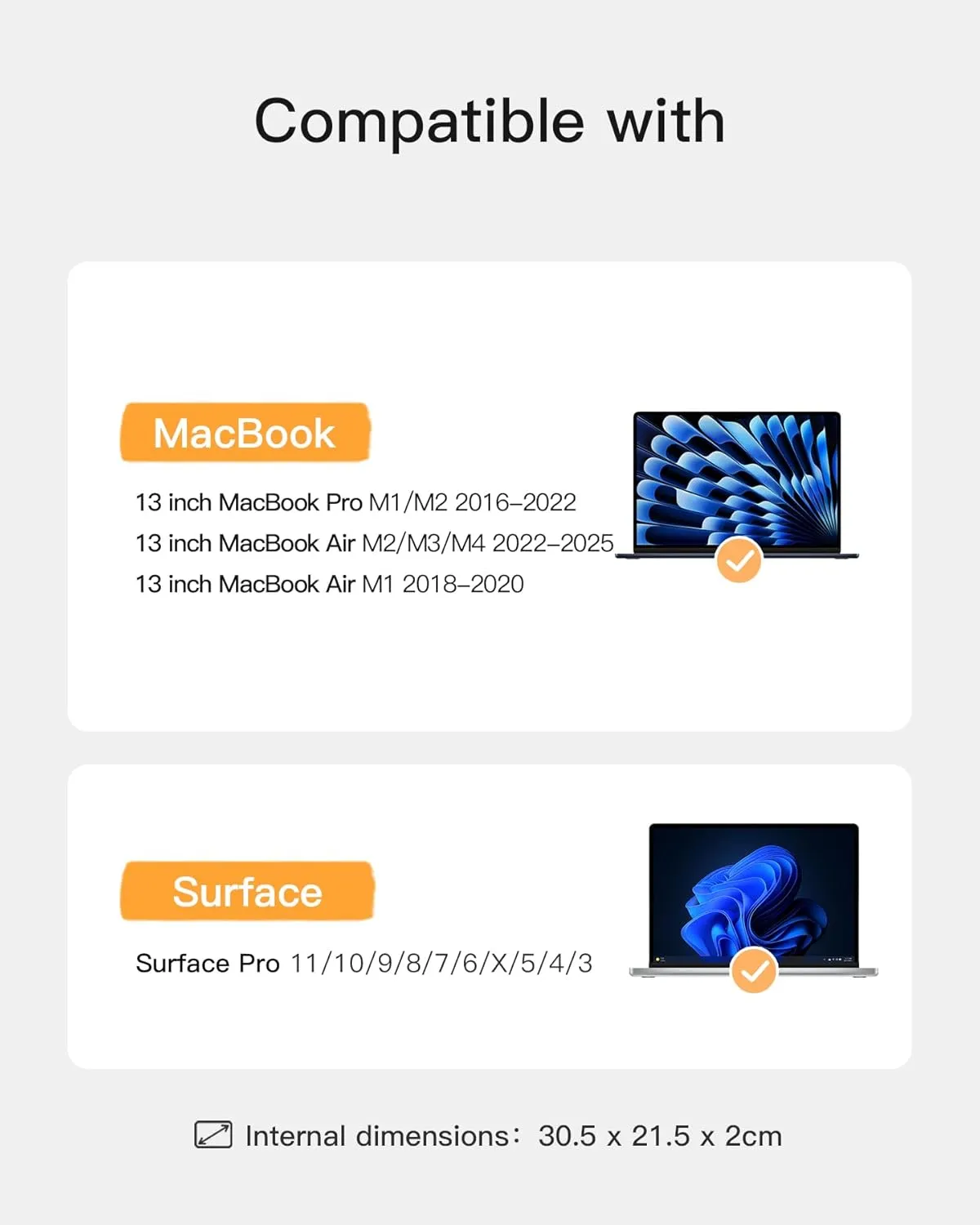 Inateck Shockproof Water-Resistant Laptop Bag with Accessory Bag, Compatible with 13-inch MacBook Air/Pro M4 M3 M2 M1 2016-2025, 13-inch iPad Pro/Air M4 M2 2024, Black