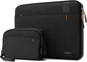 Inateck Shockproof Water-Resistant Laptop Bag with Accessory Bag, Compatible with 13-inch MacBook Air/Pro M4 M3 M2 M1 2016-2025, 13-inch iPad Pro/Air M4 M2 2024, Black