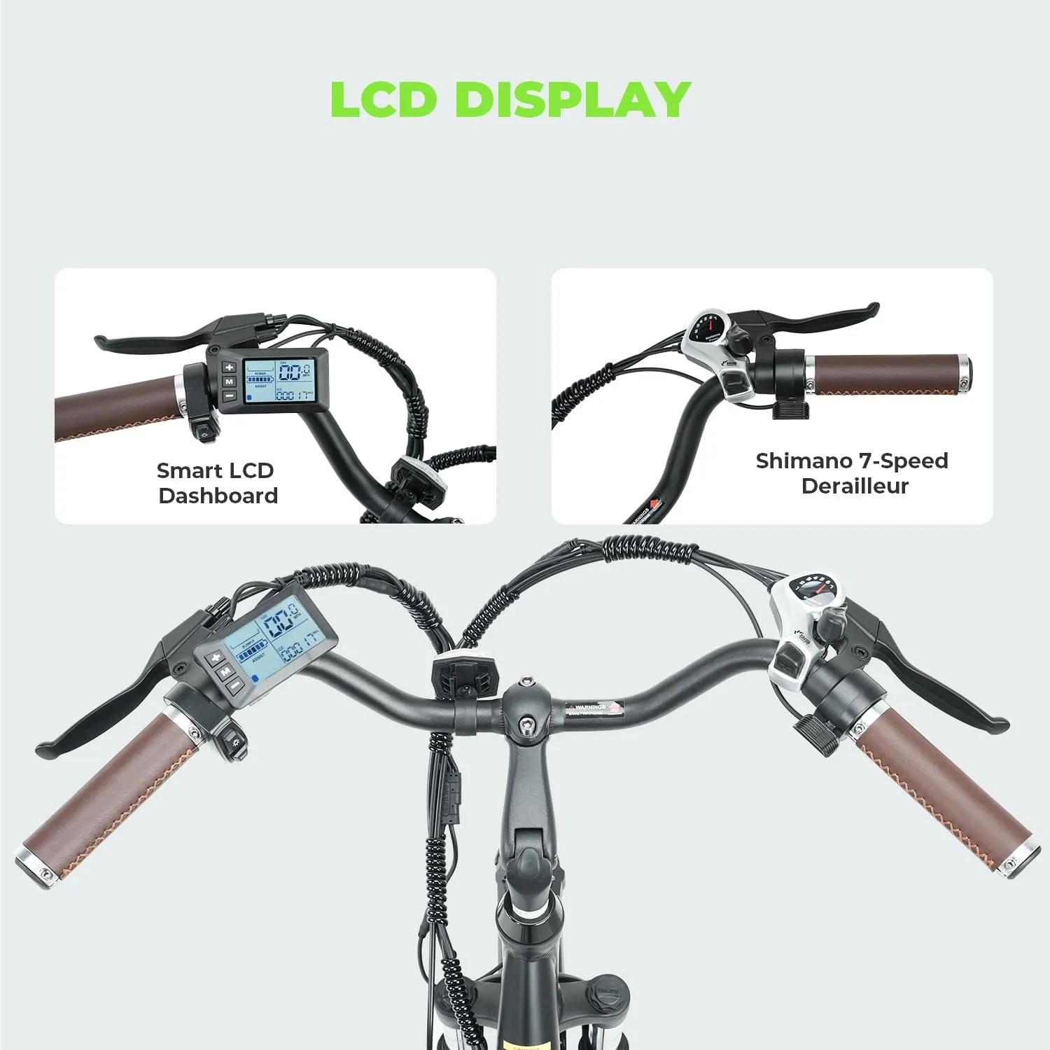 isinwheel M10 Electric Bike Adult 500W, 26" Commuting Electric Mountain Bike 20MPH Max Range 55  Miles, Removable Battery, Professional 35-Speed, Front Fork Suspension Lightweight Electric Bicycle