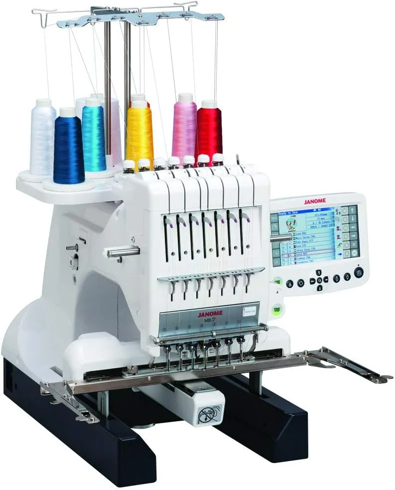 Janome 001MB7 Multi-Needle Embroidery Machine, One Size, White