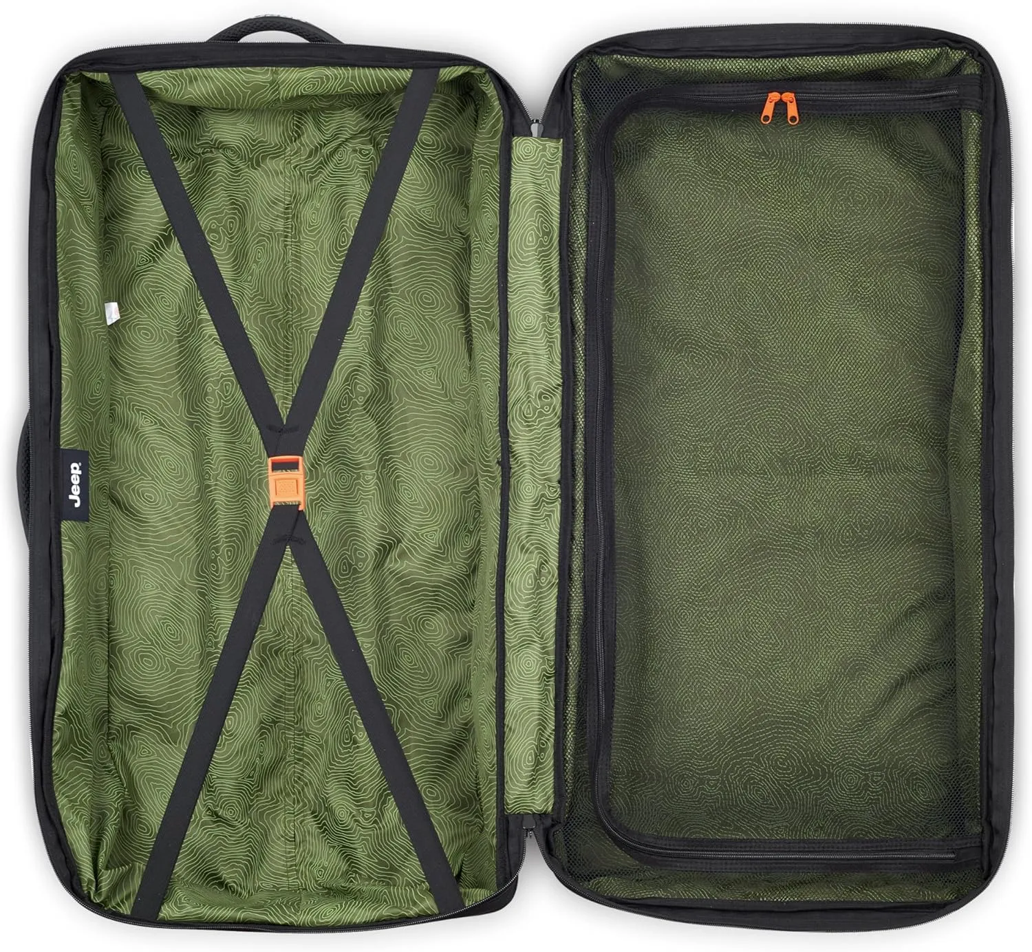 Jeep Js006b Two Wheel Rolling Travel Duffle Bag