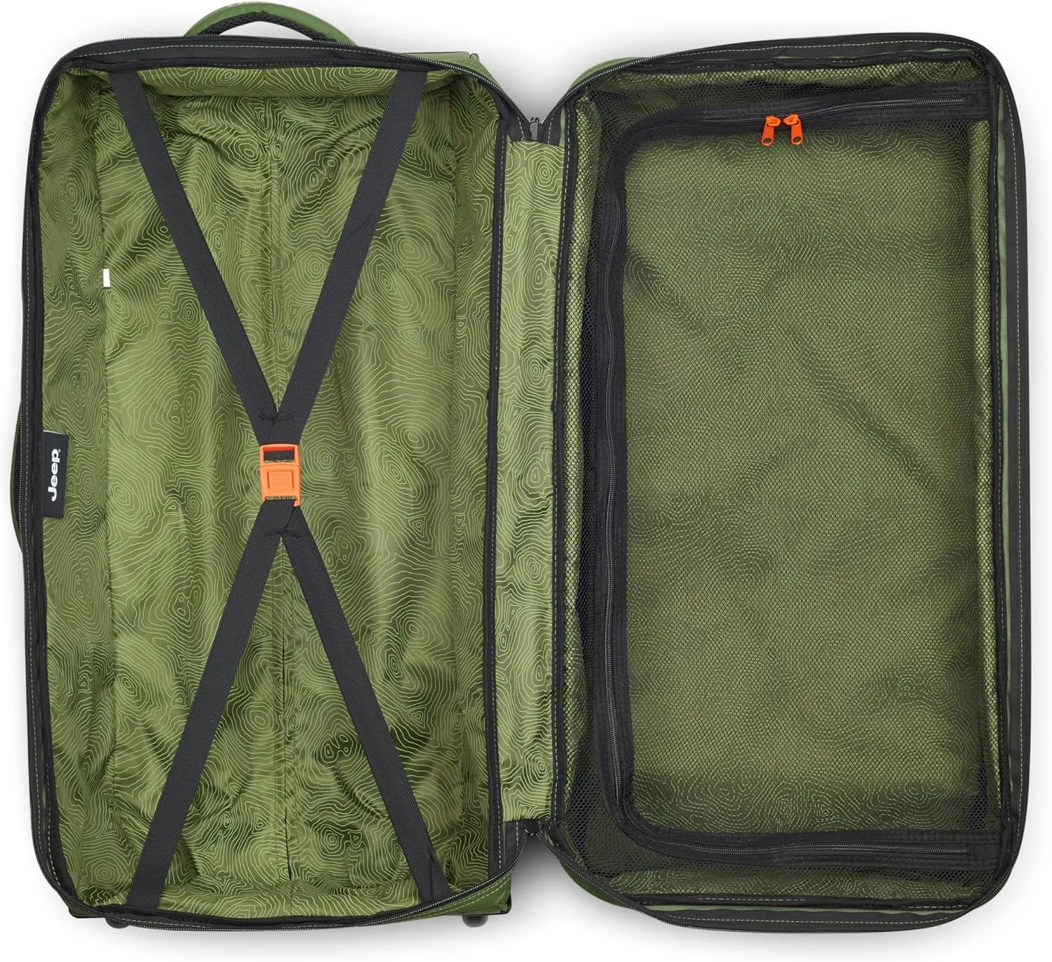 Jeep JS006B Two Wheel Rolling Travel Duffle Bag