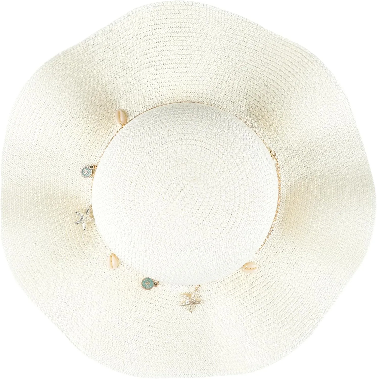 Jessica Simpson Women's Wide Brim Straw Hat