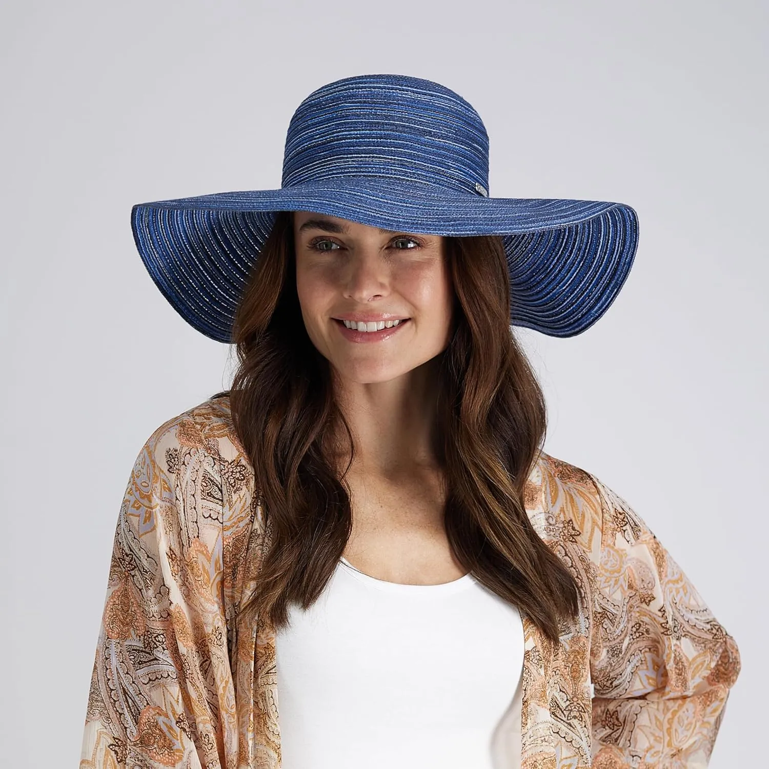 Jessica Simpson Women's Wide Brim Straw Hat