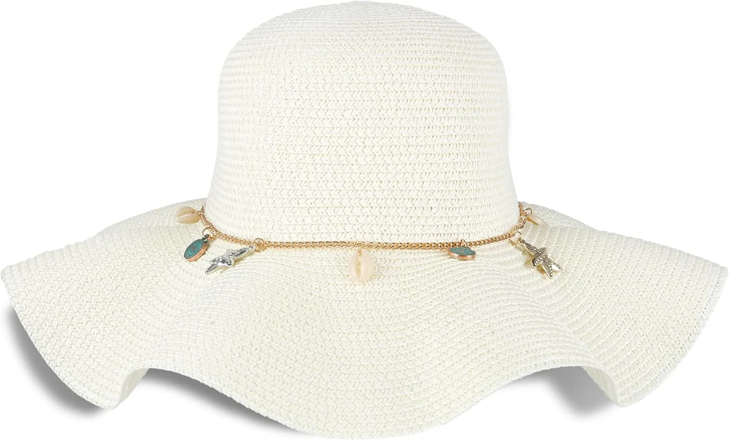Jessica Simpson Women's Wide Brim Straw Hat