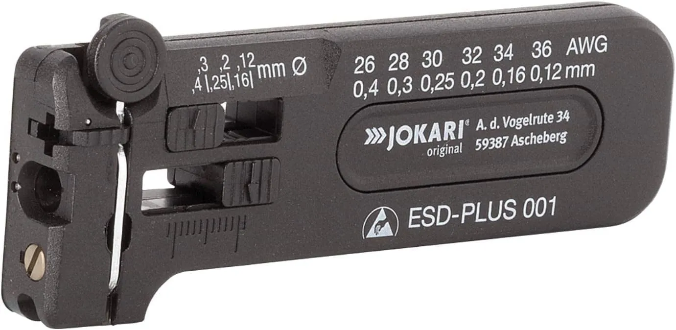 Jokari 40027 36-26 AWG Mini-Precision ESD Cable Stripping Tool - Multi-Coloured