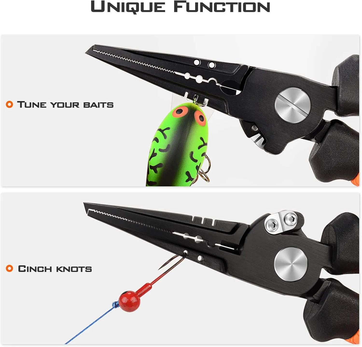 KastKing Speed Demon Pro Fishing Pliers, 420 Stainless Steel, Fishing Tools, Saltwater Resistant Fishing Gear, Tungsten Carbide Cutters, Corrosion Resistant Coating, SuperPolymer Grip Handles