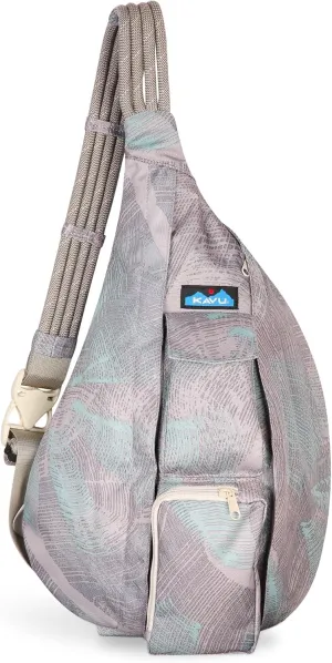 KAVU Original Rope Sling Bag Polyester Crossbody Backpack - Pastel Paint