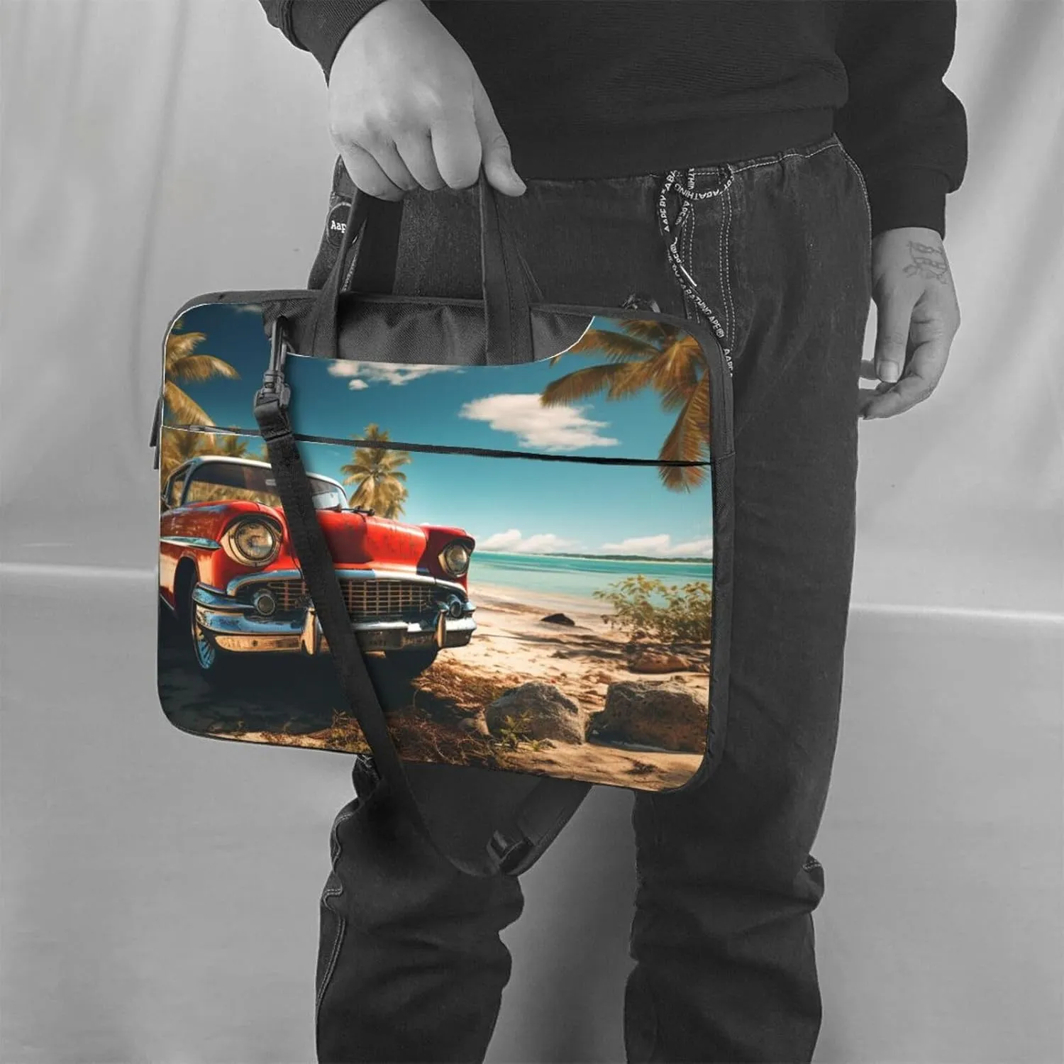 KHiry Laptop Shoulder Bag Laptop Bag Computer Bag Car Beach Messenger Bag for Unisex