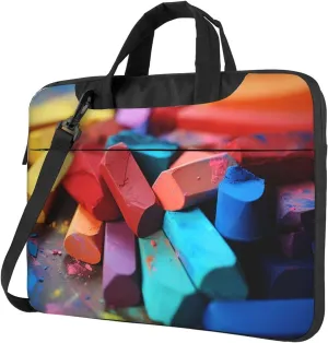 KHiry Laptop Shoulder Bag Laptop Bag Computer Bag Colored chalk Messenger Bag for Unisex