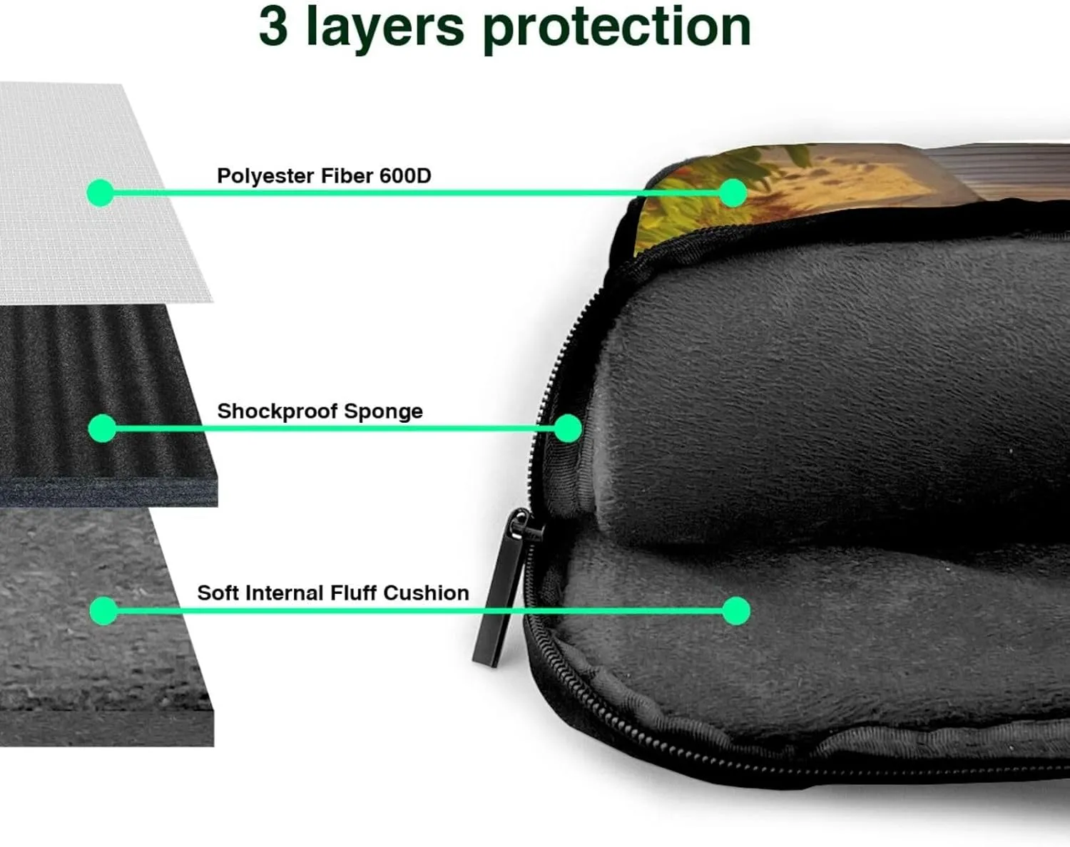 KHiry Laptop Shoulder Bag Laptop Bag Computer Bag Palm Trees Beach Messenger Bag for Unisex
