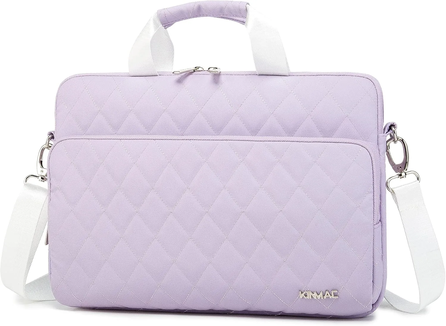 Kinmac 360 Degree Laptop Bag Full Cushioned Laptop Shoulder Bag For MacBook Air Pro 13 inch MacBook 14 inch and 13 inch-14 inch Laptop (Purple)