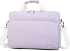 Kinmac 360 Degree Laptop Bag Full Cushioned Laptop Shoulder Bag For MacBook Air Pro 13 inch MacBook 14 inch and 13 inch-14 inch Laptop (Purple)
