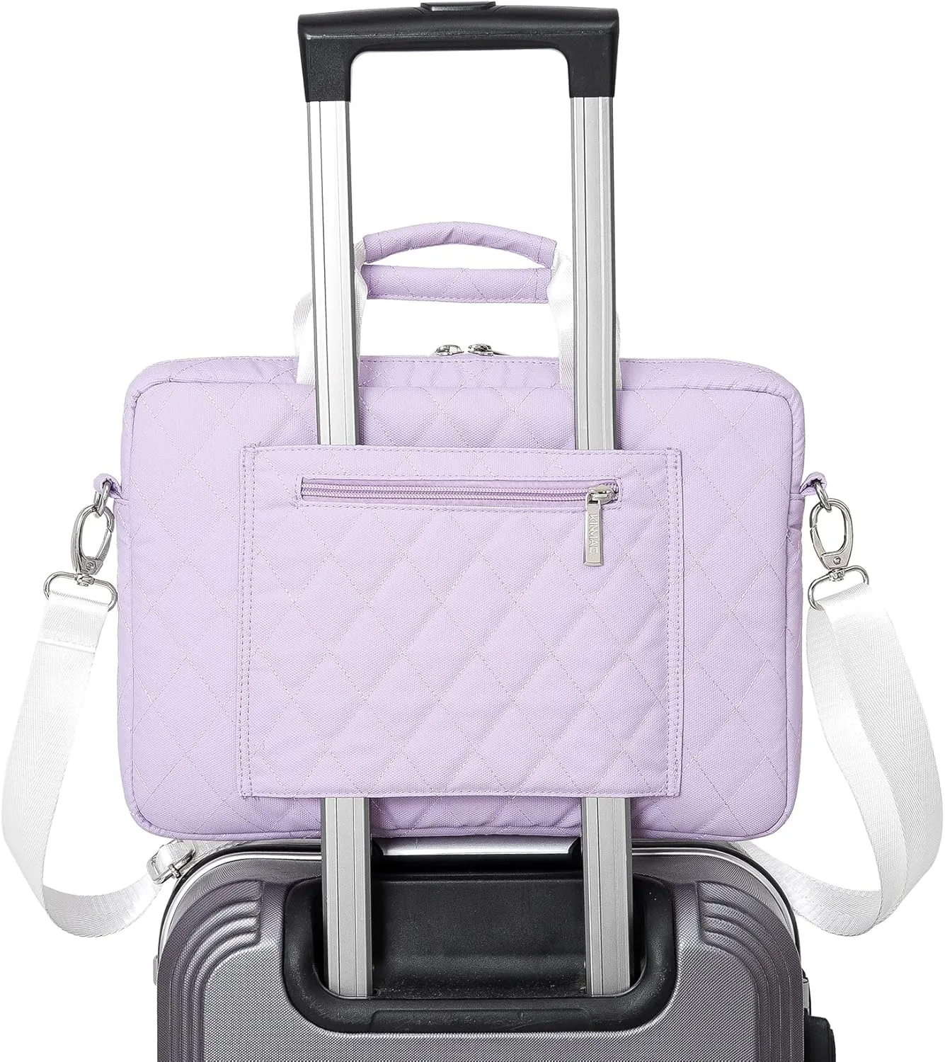 Kinmac 360 Degree Laptop Bag Full Cushioned Laptop Shoulder Bag For MacBook Air Pro 13 inch MacBook 14 inch and 13 inch-14 inch Laptop (Purple)