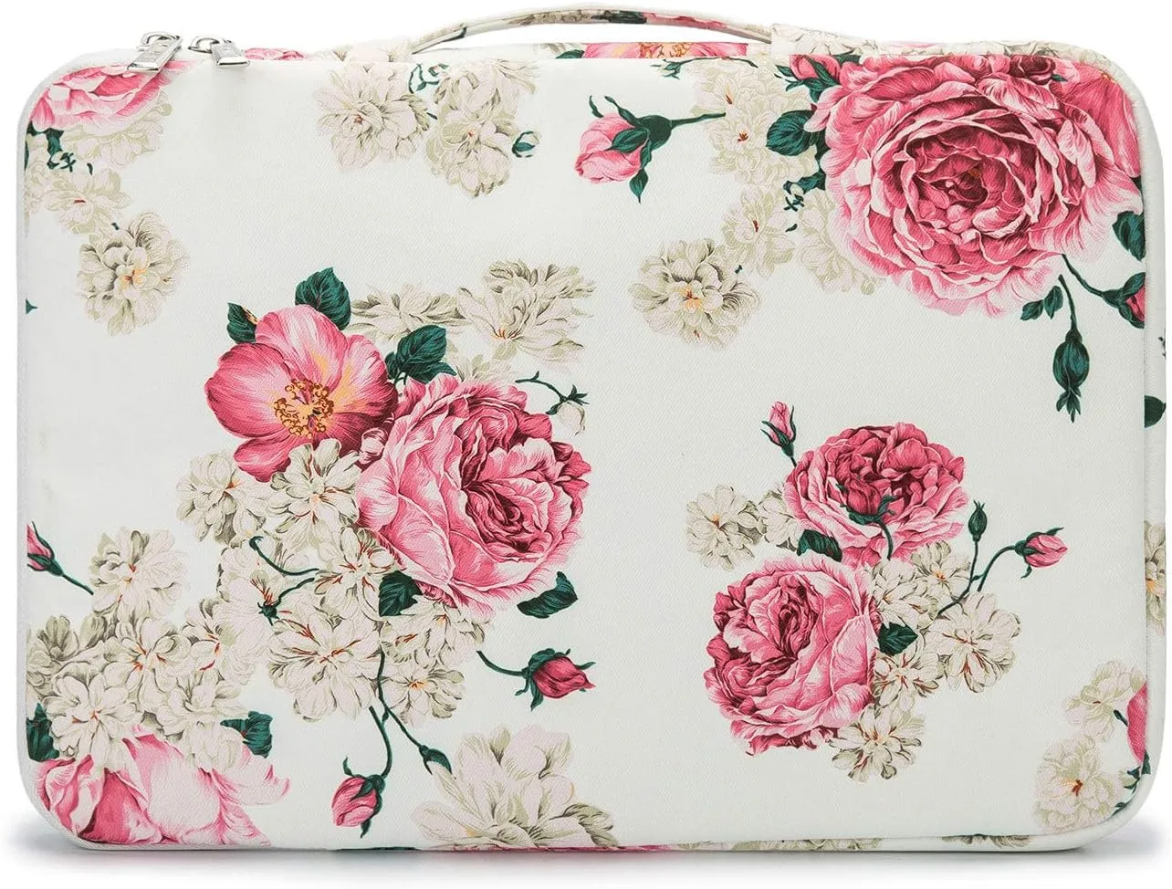 Kinmac 360° Protective Laptop Sleeve Case Bag Cover with Handle for MacBook Pro 16 inch,16 inch HP,Lenovo,Dell,ASUS,Acer Ultrabook and Business Laptop (Peony)