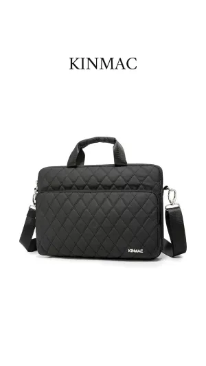 Kinmac 360° Super shockproof  14 Inch Laptop Shoulder Bag ( Eva Bubble protection, Waterproof Fabric, Luggage Strap, Extra Pockets) -Black