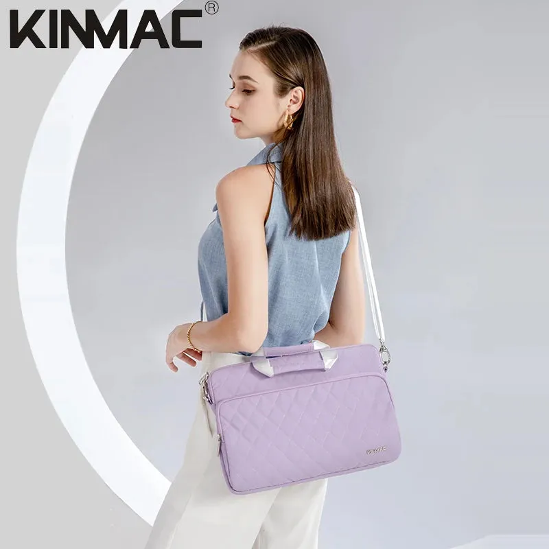 Kinmac 360° Super shockproof  14 Inch Laptop Shoulder Bag ( Eva Bubble protection, Waterproof Fabric, Luggage Strap, Extra Pockets) -Black