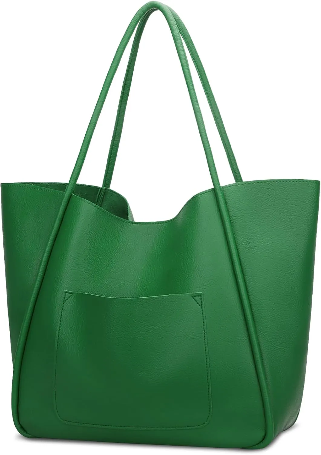 KKXIU Tote Bag for Women Vegan Leather Shoulder Purse Large Capacity Travel Bag