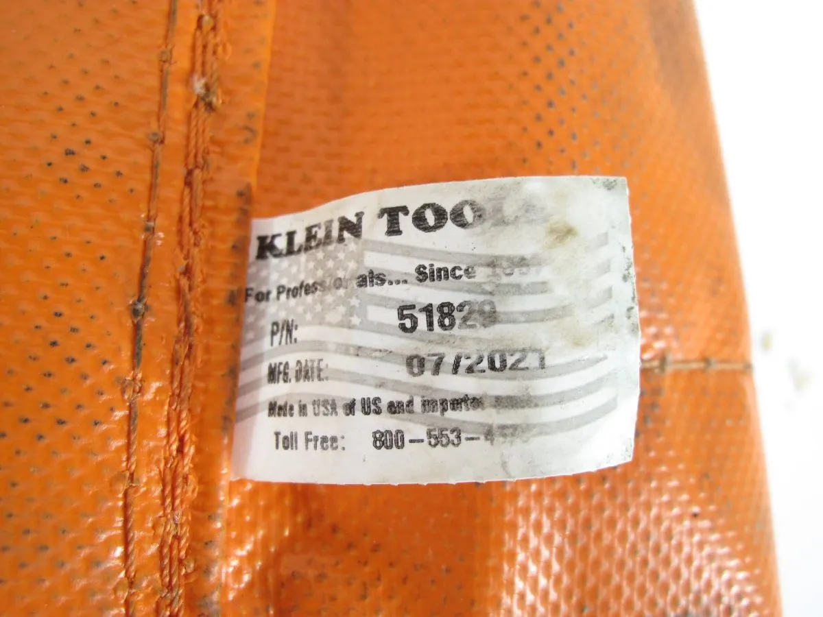 Klein Tools 51829 18 Pocket  23" x 24" Vinyl Linemans Aerial Tool Apron