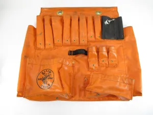 Klein Tools 51829 18 Pocket  23" x 24" Vinyl Linemans Aerial Tool Apron