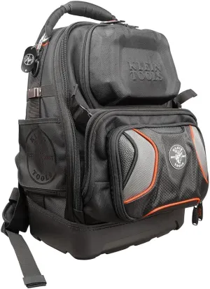 Klein Tools 55485 Tool Bag Backpack, Durable Electrician Backpack with 48 Pockets for Hand Tools, Waterproof Bottom, Removable Tool Carrier