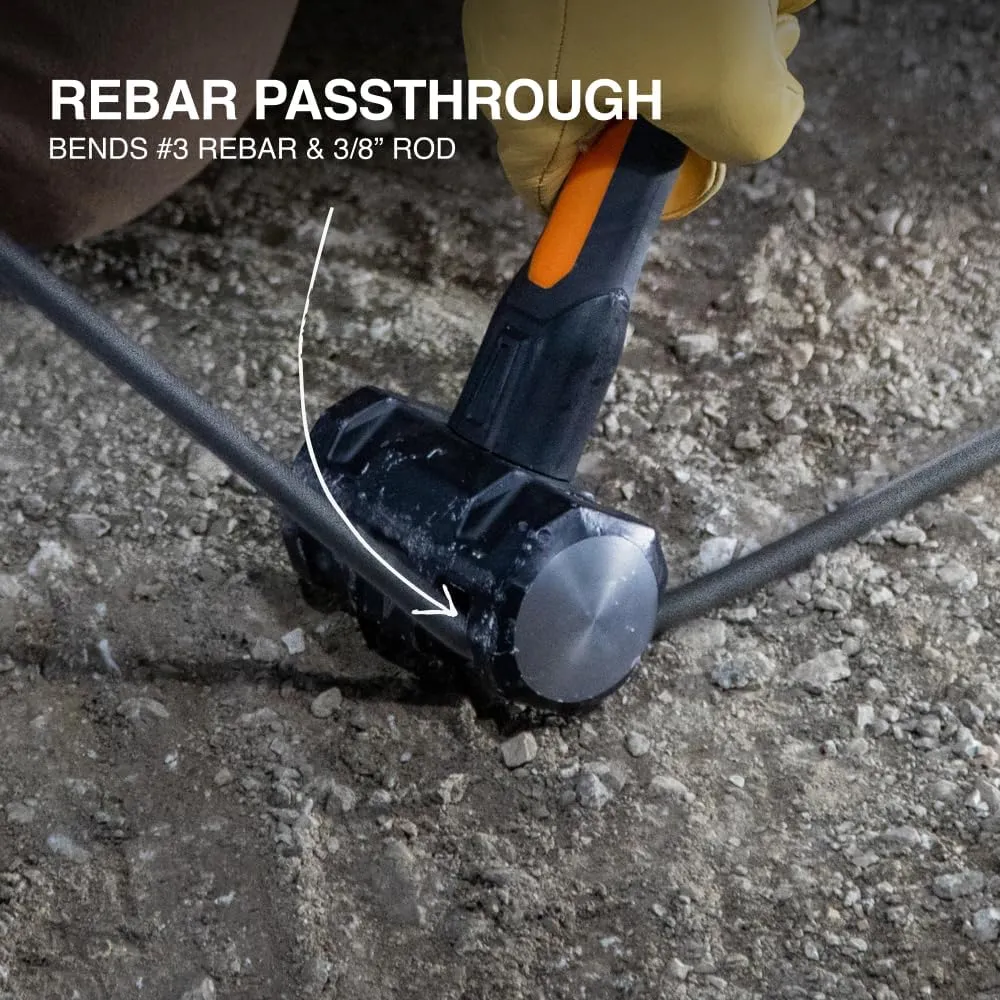 Klein Tools H80693 Sledgehammer, 3-Pound Dual-Faced Hammer with Fiberglass Handle, Shock-Resistant Design for Striking and Demolition, Includes Lanyard Hole