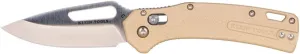 Klein Tools OGK000TNT KTO Resurgence Pocket Knife, D2 Tool Steel Drop Point Blade, Sand Handle Utility Knife for Hunting, Hiking