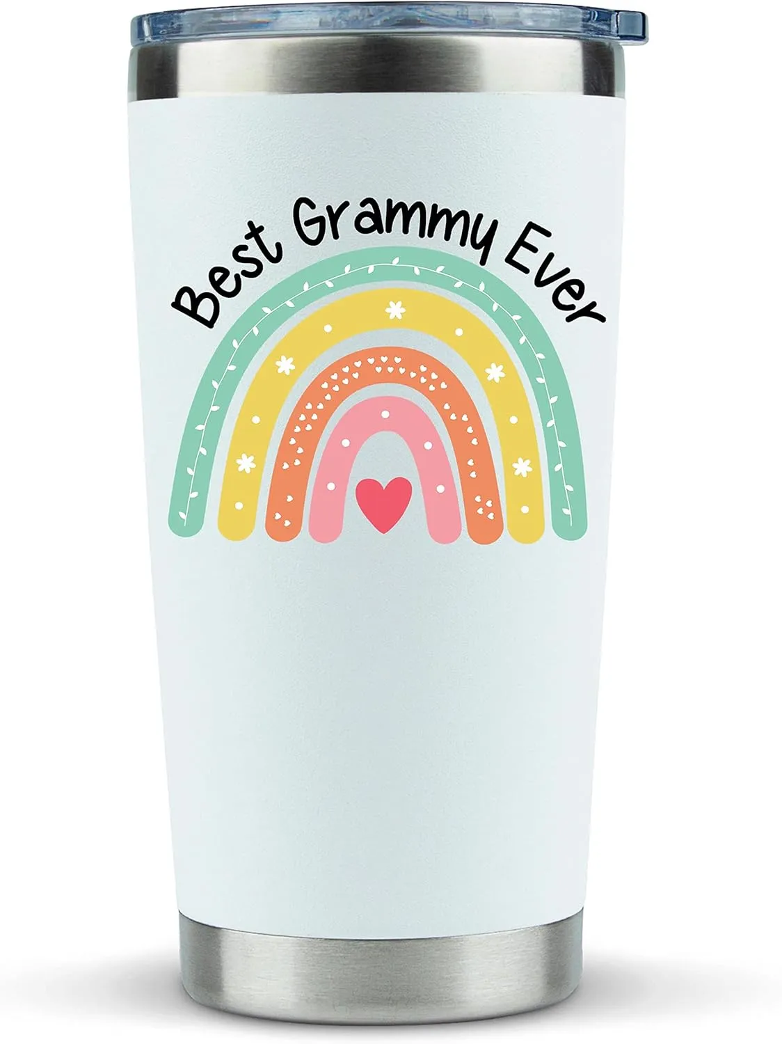 KLUBI Grammy Mothers Day Gifts for Grammy - 20 Ounce Grammy Tumbler With Lid And Straw Grammy Gift Ideas Best Grammy Mug Best Grammy Ever Grammie Coffee Mug Happy Birthday Grammy Gift for Grammy