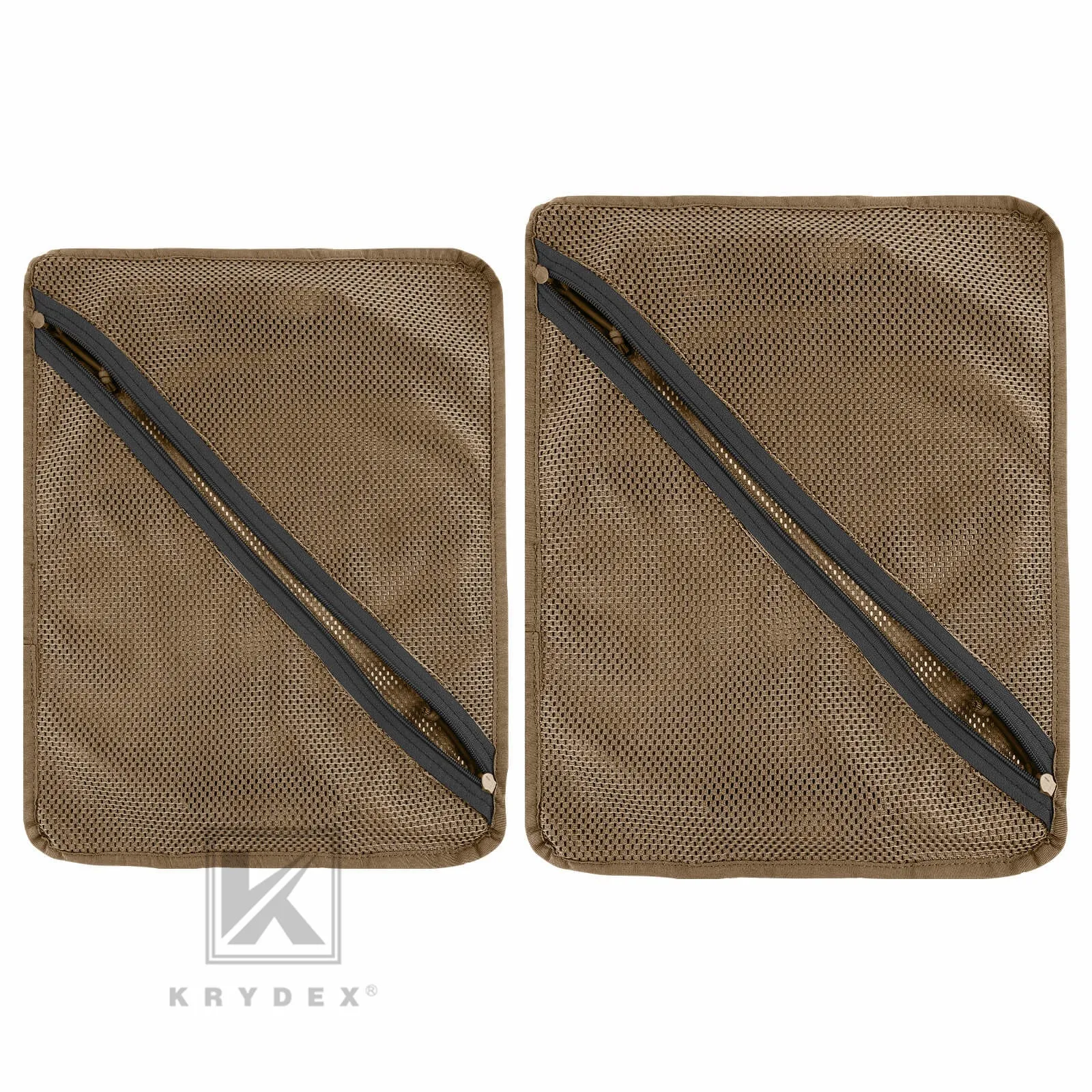 Krydex Tactical Storage Mesh Pouch Set Insert Modular Utility Admin Pockets Travel Organizer EDC Bag