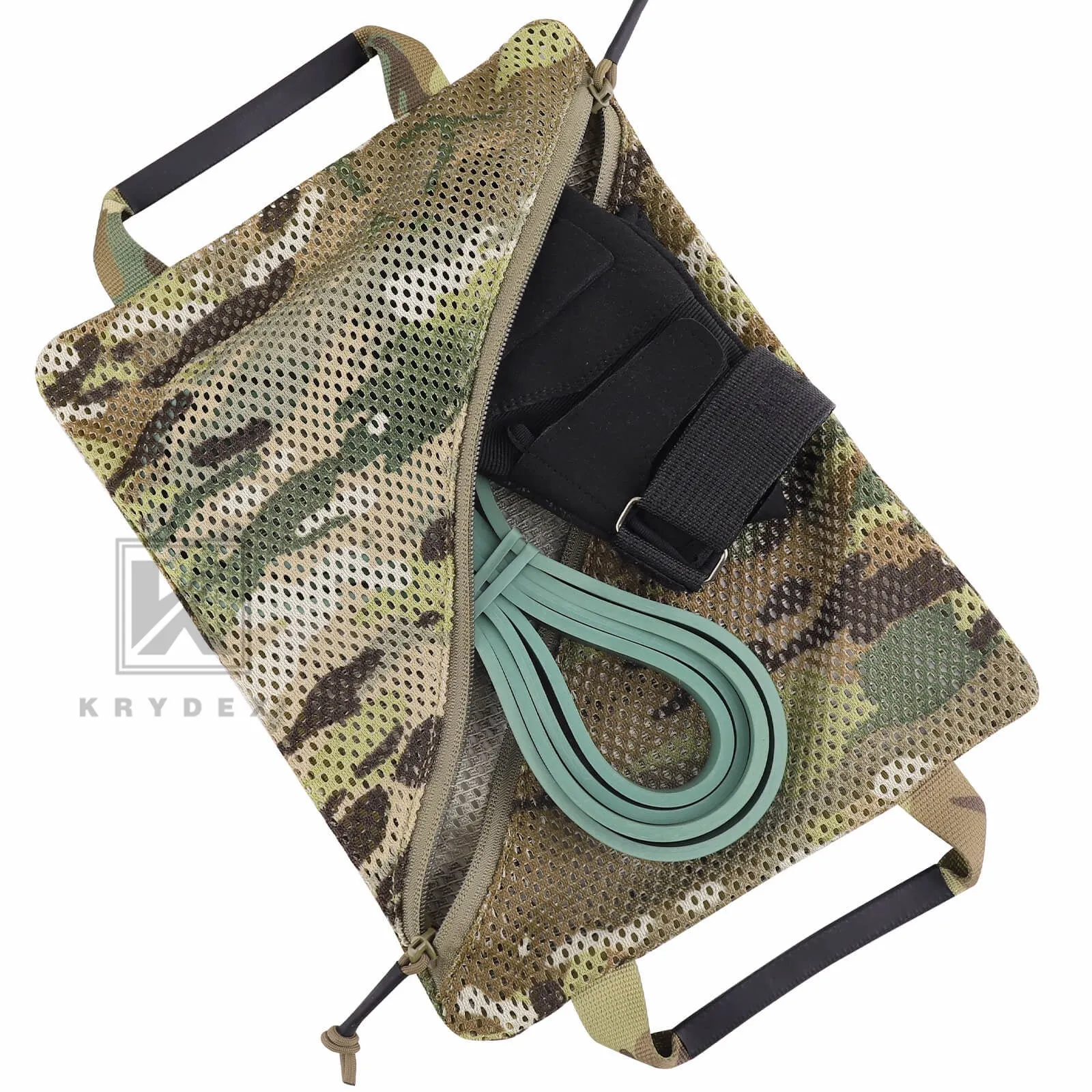 Krydex Tactical Storage Mesh Pouch Set Insert Modular Utility Admin Pockets Travel Organizer EDC Bag