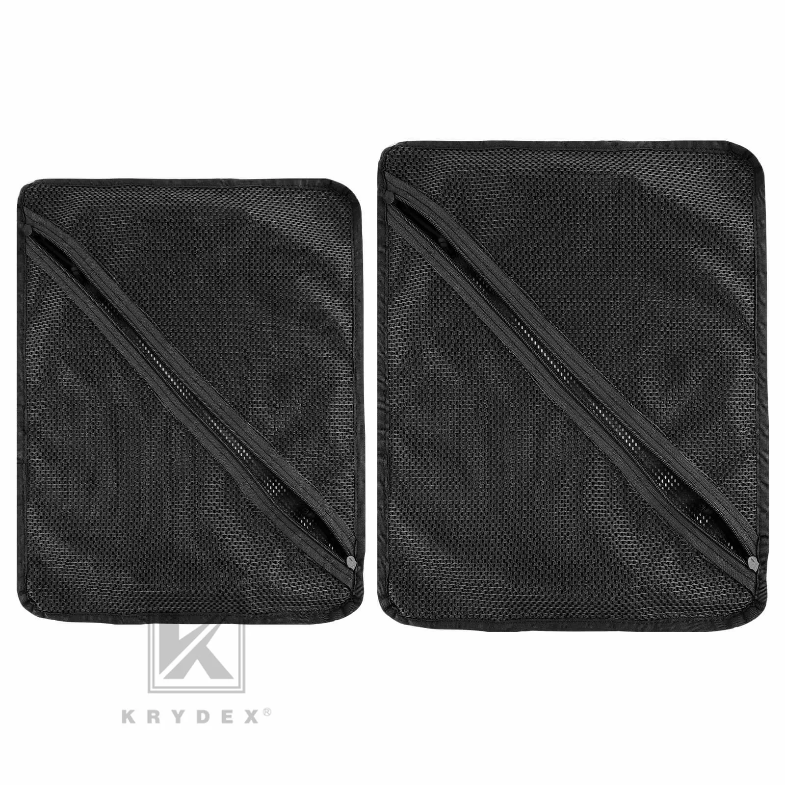 Krydex Tactical Storage Mesh Pouch Set Insert Modular Utility Admin Pockets Travel Organizer EDC Bag