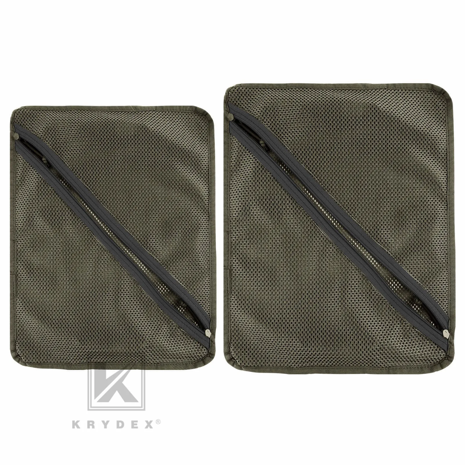 Krydex Tactical Storage Mesh Pouch Set Insert Modular Utility Admin Pockets Travel Organizer EDC Bag