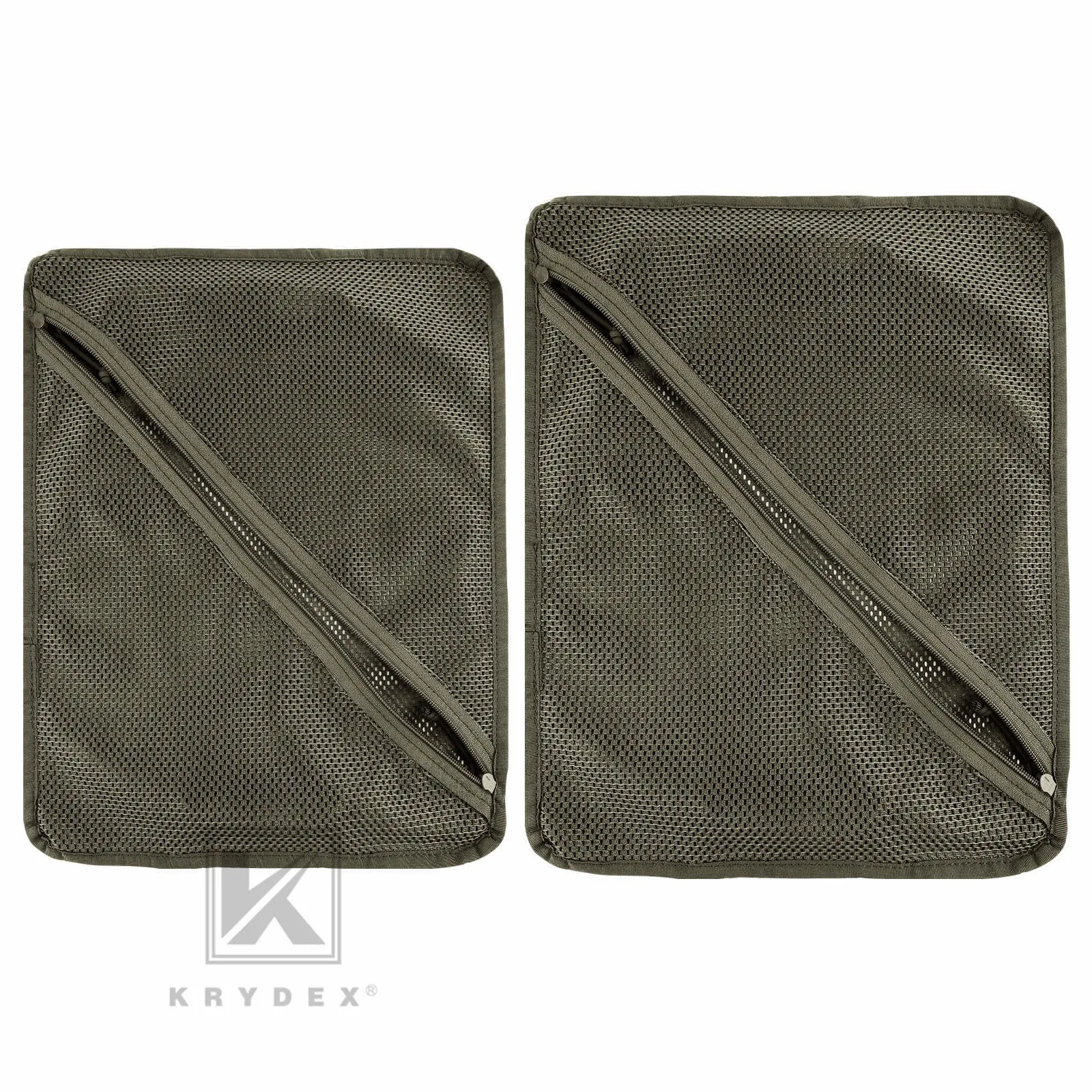 Krydex Tactical Storage Mesh Pouch Set Insert Modular Utility Admin Pockets Travel Organizer EDC Bag
