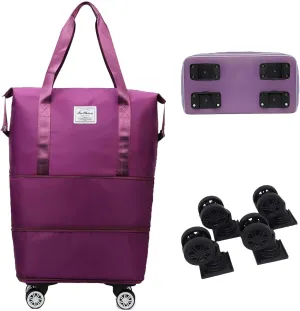 Kulken/pepepo/beente travel Bag With Wheels,Kulken Travel Bag,2025 New Large Capacity Travel Bag - Universal Wheel Removable,Wheel-Equipped (B)