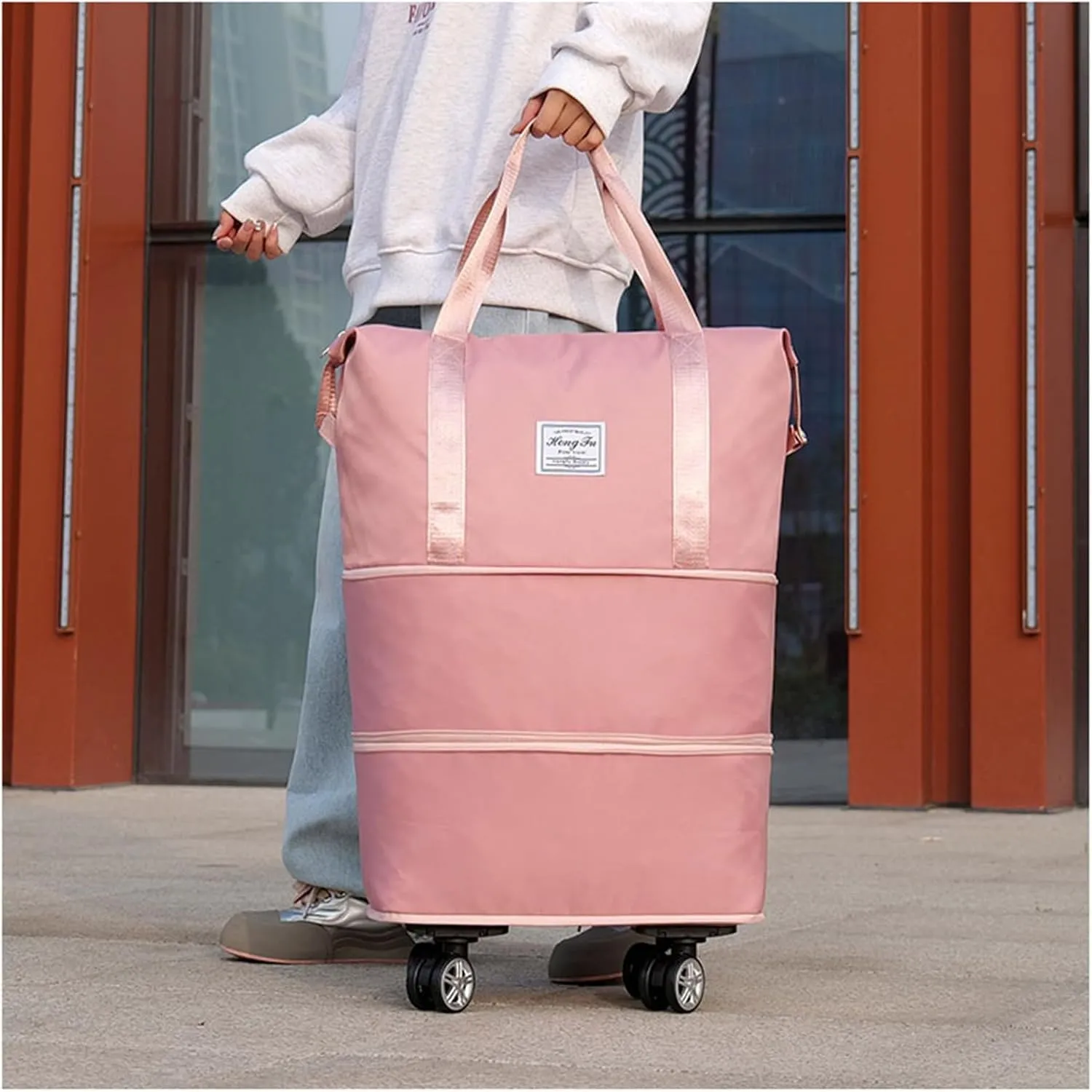 Kulken/pepepo/beente travel Bag With Wheels,Kulken Travel Bag,2025 New Large Capacity Travel Bag - Universal Wheel Removable,Wheel-Equipped (B)