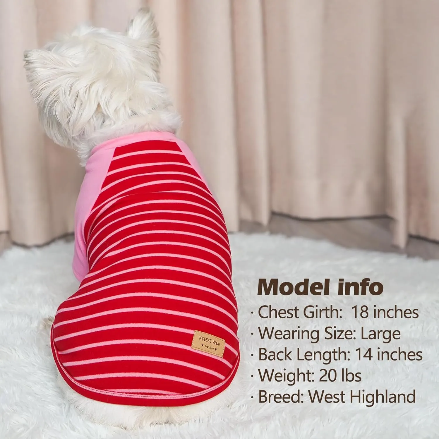 KYEESE 2Pack Stretchy Lightweight Dog Sweater Sweatshirt Fleece Pullover for Small Dogs Male Comfort Soft Coats Dachshund Clothes