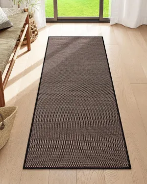 Lahome Farmhouse Black Runner Rug, 2x5 Runners for Hallways Entryway Non Slip Washable Kitchen Rugs, Neutral Non Shedding Floor Carpet for Entry Bathroom