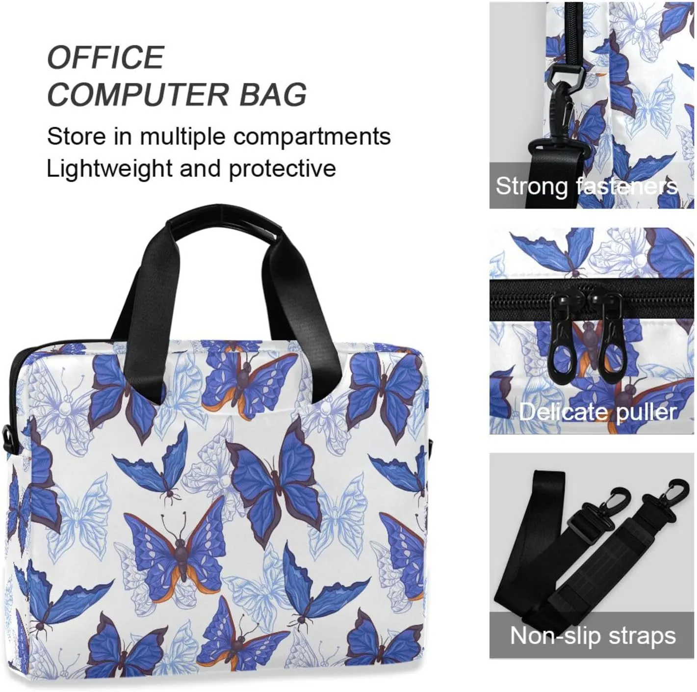 Laptop Bag Case Computer Shoulder Bag Waterproof Laptop Work Bag Crossbody Computer Shoulder Bag Carrying Case