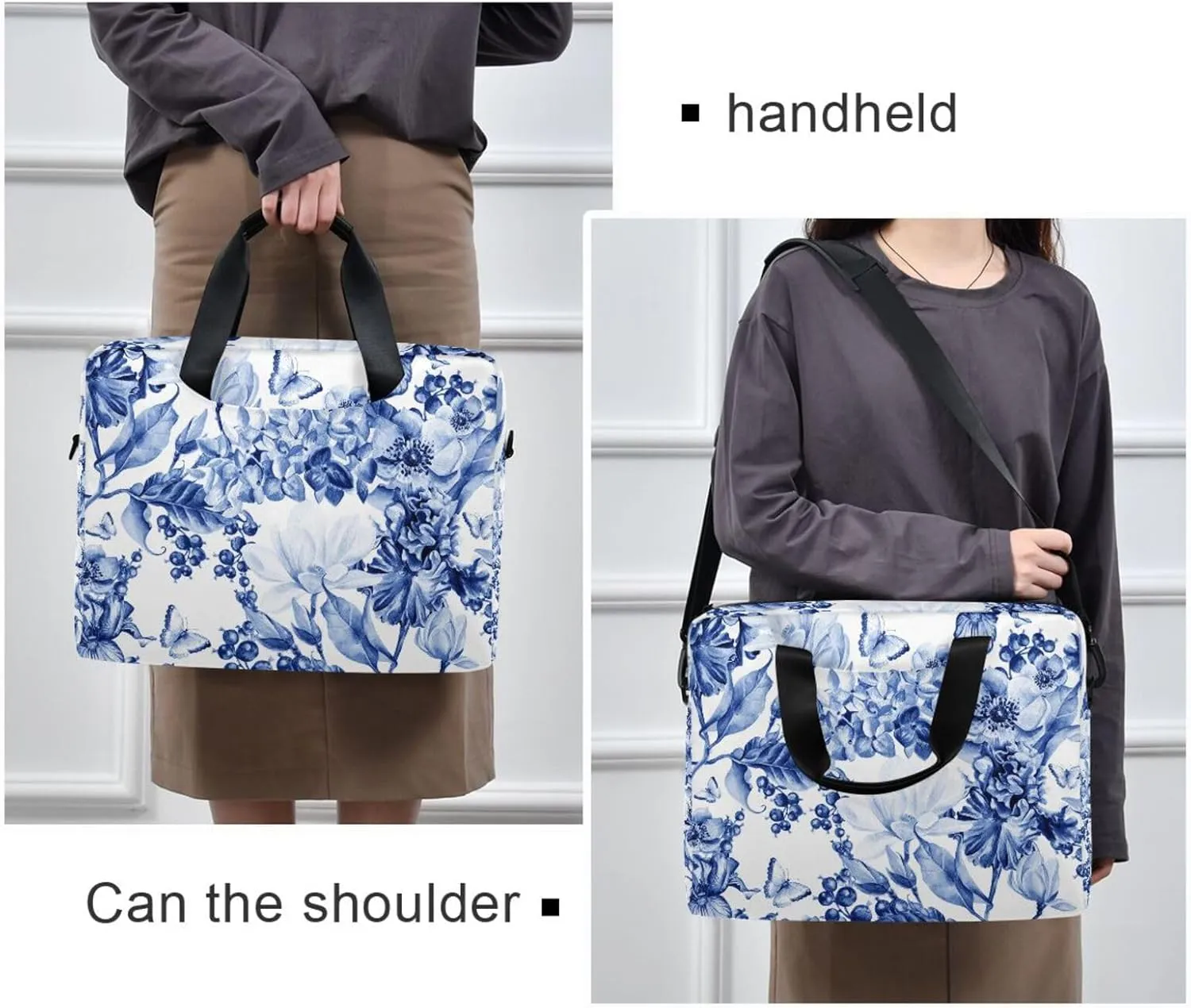 Laptop Bag Case Computer Shoulder Bag Waterproof Laptop Work Bag Crossbody Computer Shoulder Bag Carrying Case
