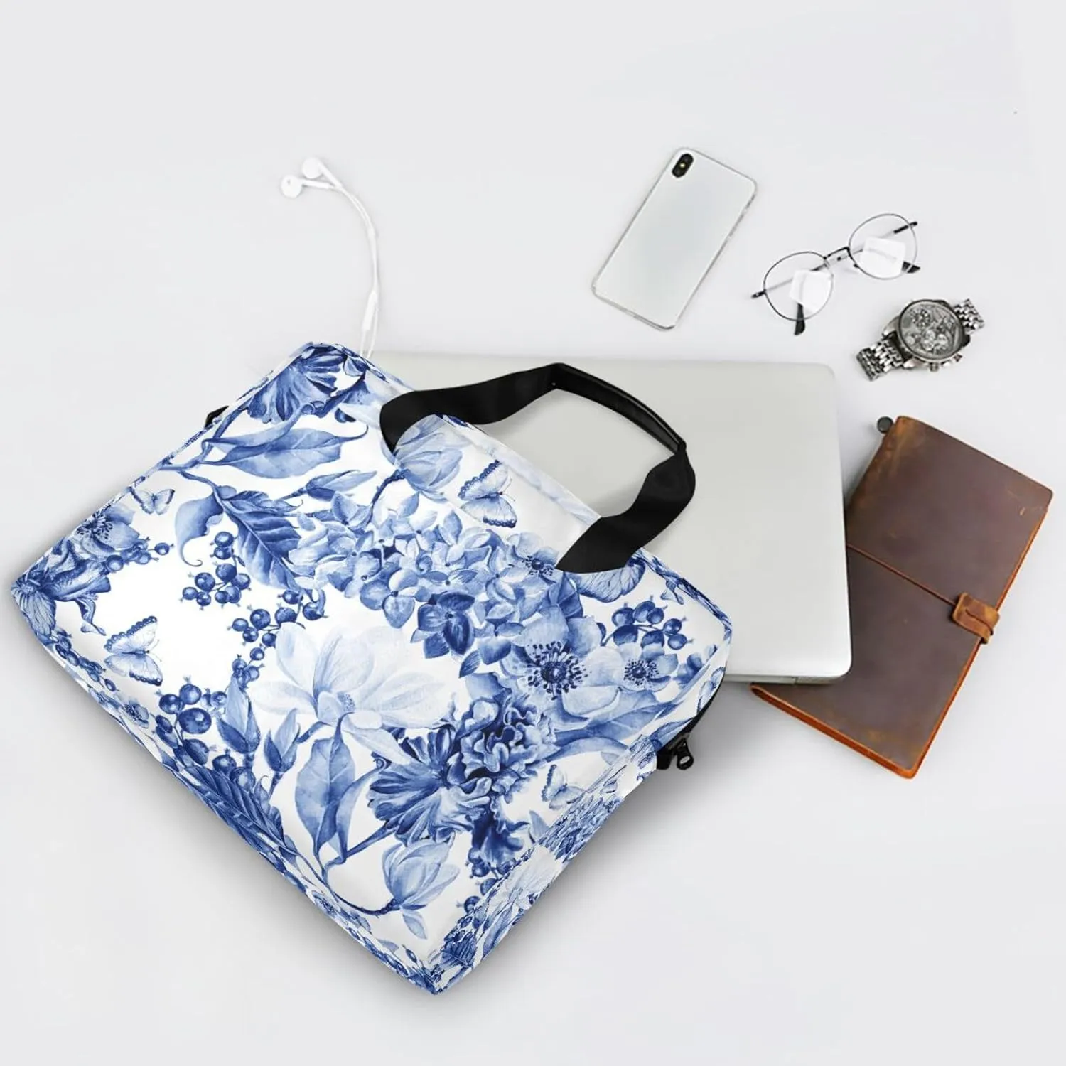Laptop Bag Case Computer Shoulder Bag Waterproof Laptop Work Bag Crossbody Computer Shoulder Bag Carrying Case