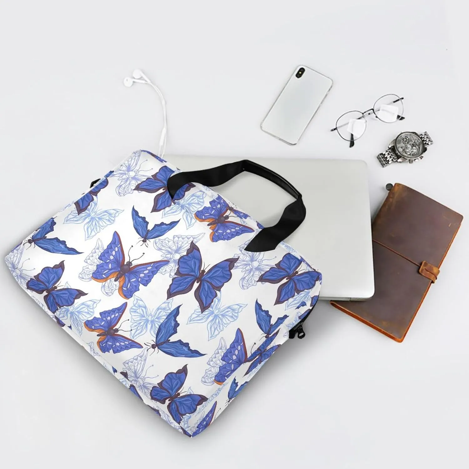 Laptop Bag Case Computer Shoulder Bag Waterproof Laptop Work Bag Crossbody Computer Shoulder Bag Carrying Case