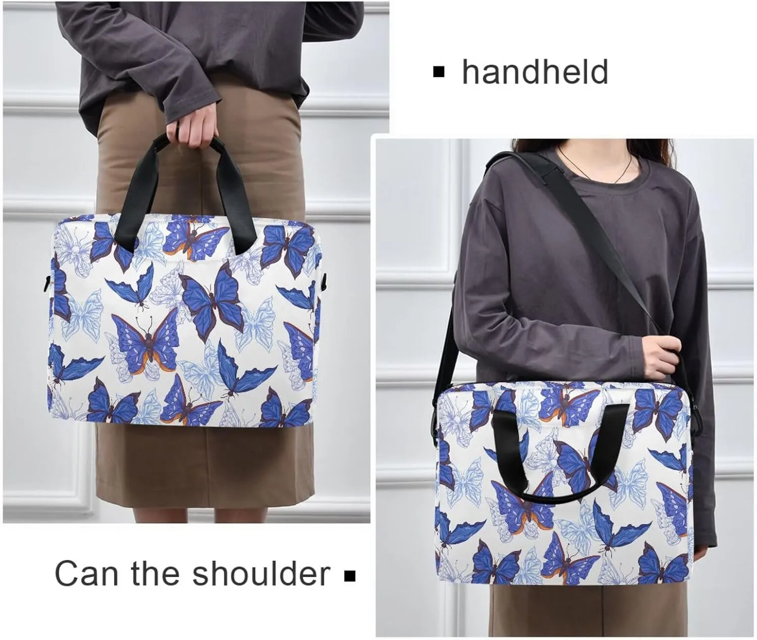 Laptop Bag Case Computer Shoulder Bag Waterproof Laptop Work Bag Crossbody Computer Shoulder Bag Carrying Case
