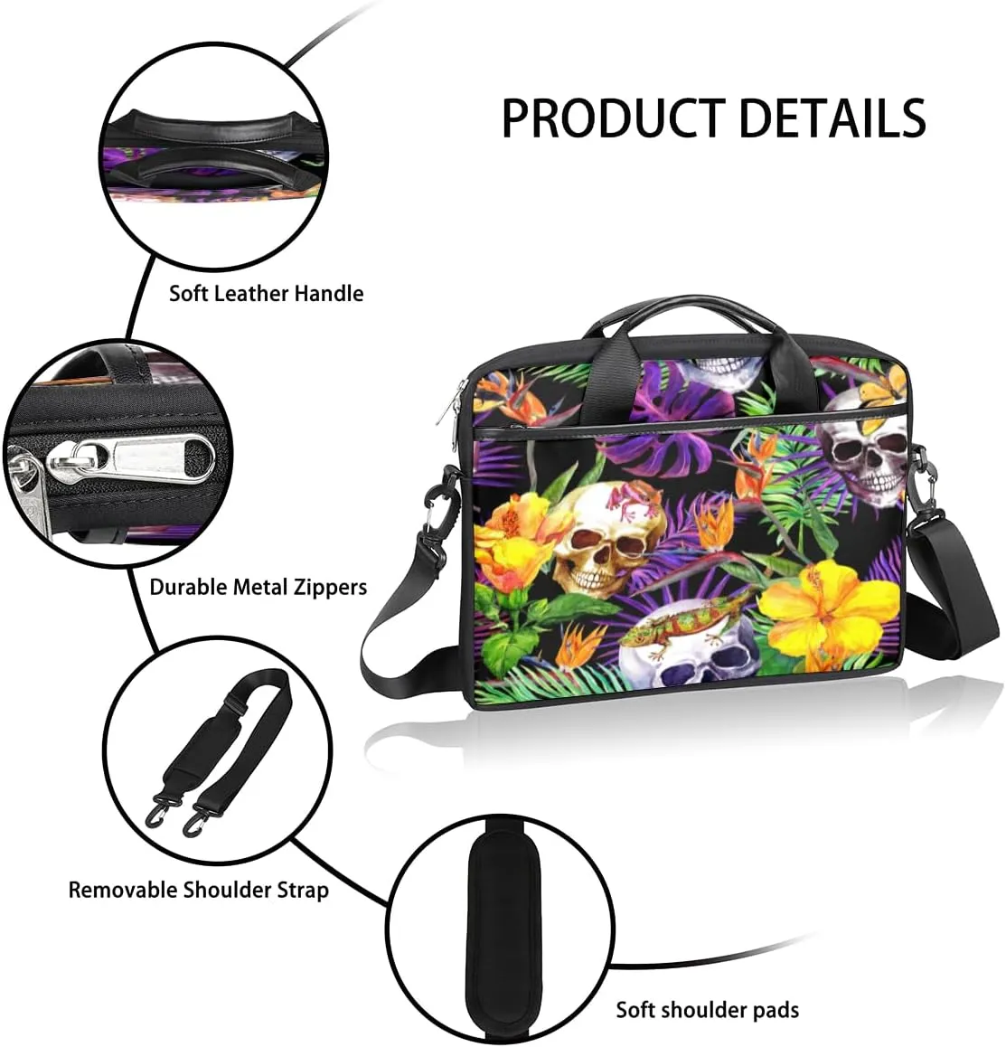 Laptop Bag Case Shoulder Messenger Carrying Bag 13 14 15 Inch Waterproof Computer Sleeve Cover