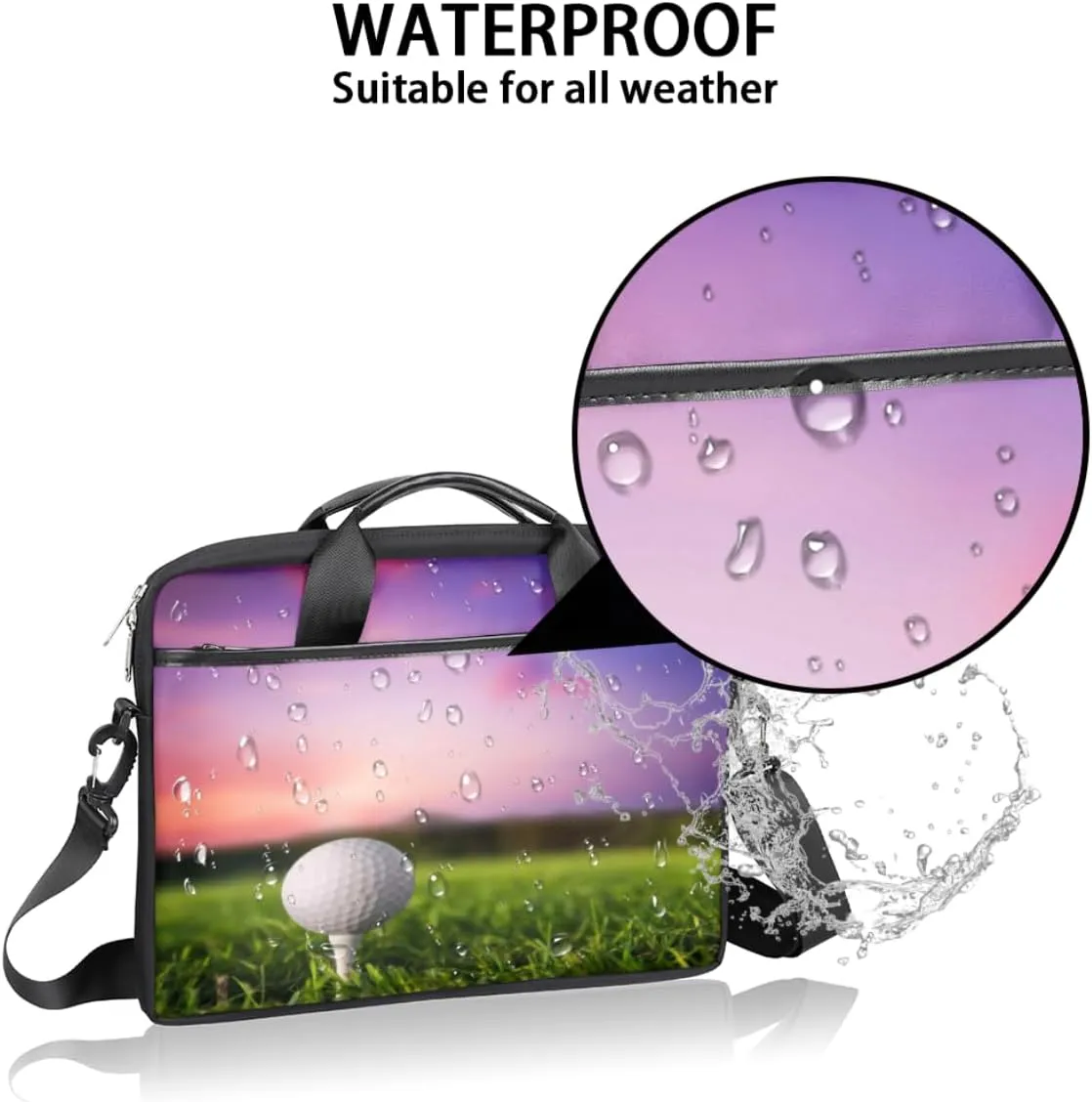 Laptop Bag Case Shoulder Messenger Carrying Bag 13 14 15 Inch Waterproof Computer Sleeve Cover