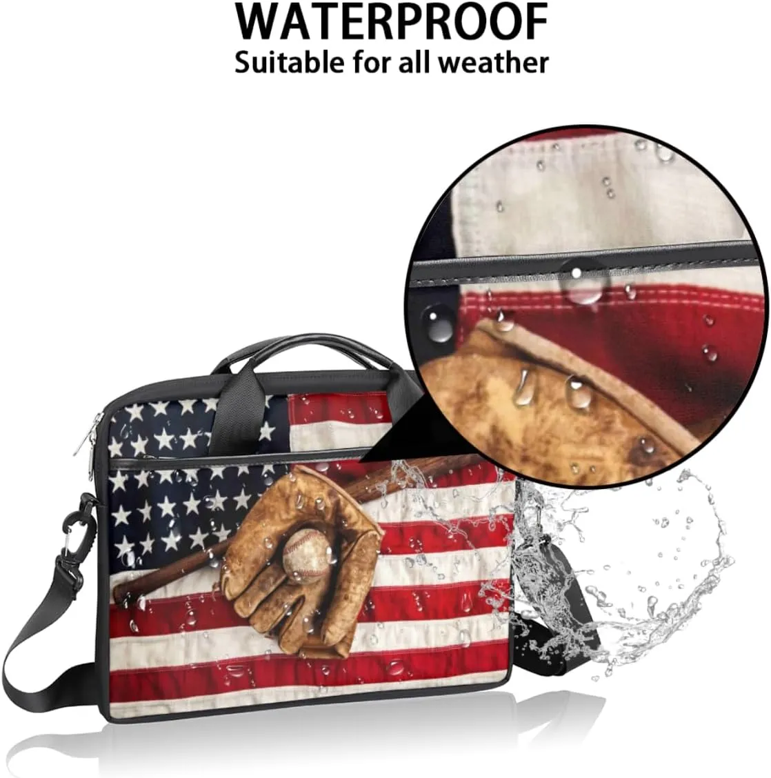 Laptop Bag Case Shoulder Messenger Carrying Bag 13 14 15 Inch Waterproof Computer Sleeve Cover
