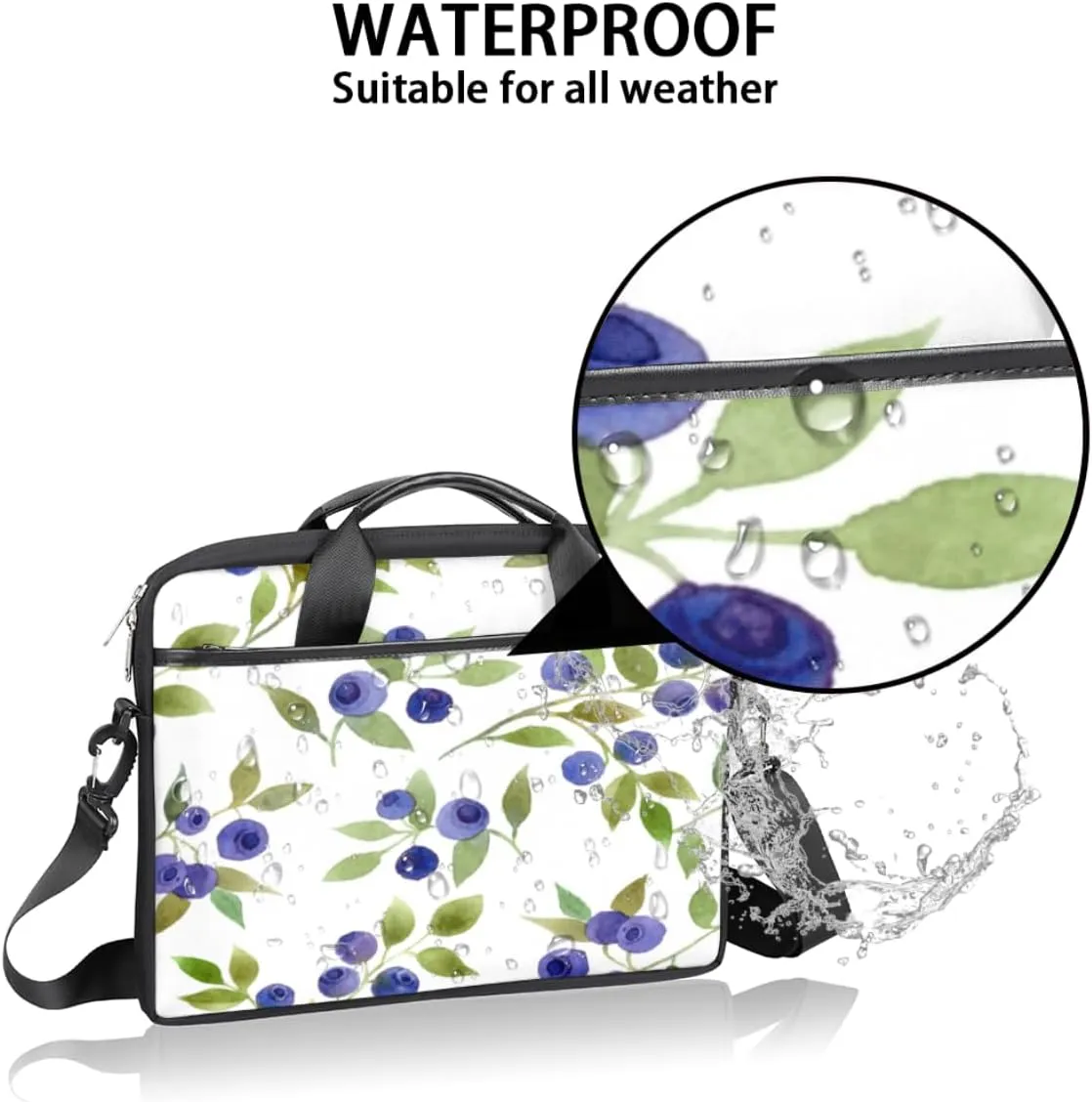 Laptop Bag Case Shoulder Messenger Carrying Bag 13 14 15 Inch Waterproof Computer Sleeve Cover