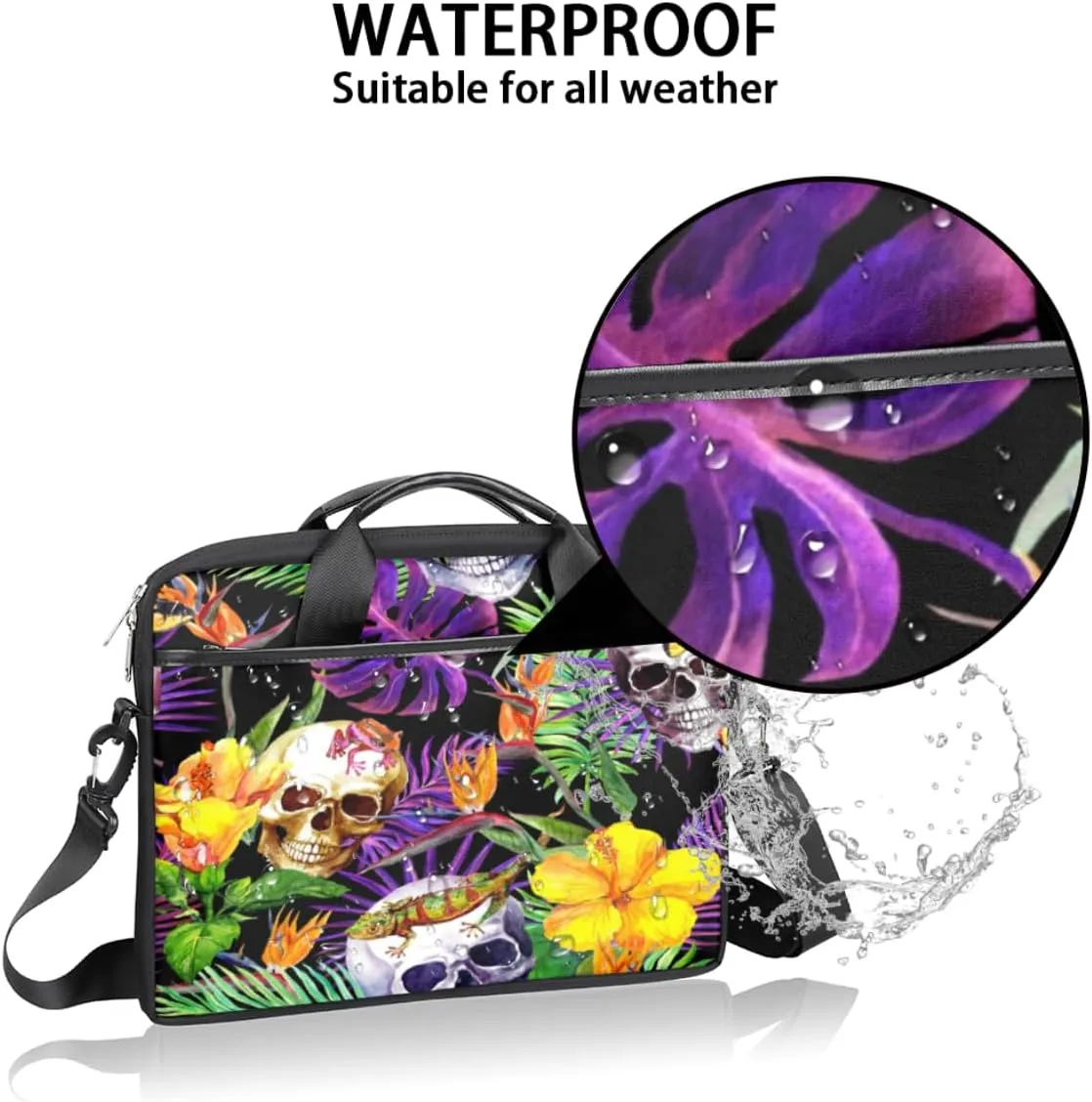Laptop Bag Case Shoulder Messenger Carrying Bag 13 14 15 Inch Waterproof Computer Sleeve Cover